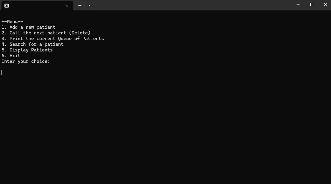 Program menu